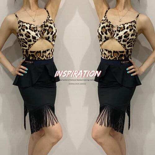 Fringe Latin Dance Skirt For Women Black Stage Costume Designer Clothes Irregular Skirt Salsa Dancer Outfit Tap Dancewear JL2382