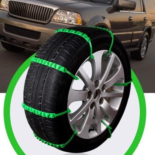 10pcs Automobile Universal Anti-skid Snow Chain Off-road Vehicle Tire Snow Chains Emergency Non-slip Cable Ties Wholesale