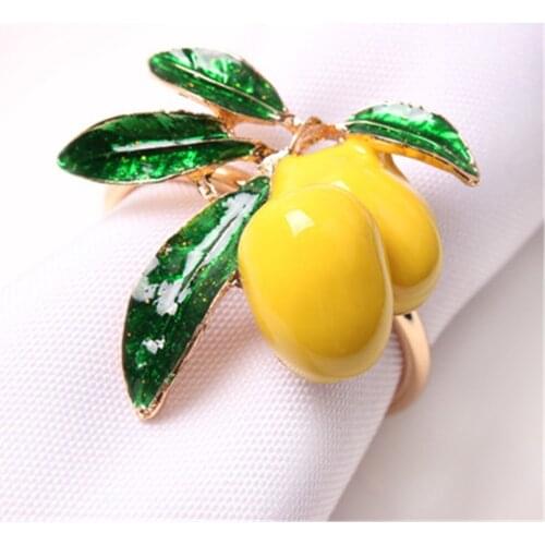12/PCS Hotel Red fruit jujube napkin ring napkin ring napkin ring dinner towel ring