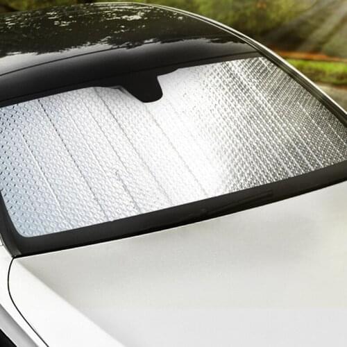 Car sun blinds, sun-proof and heat-insulating front automatic retractable wind glass cover, blackout car curtain
