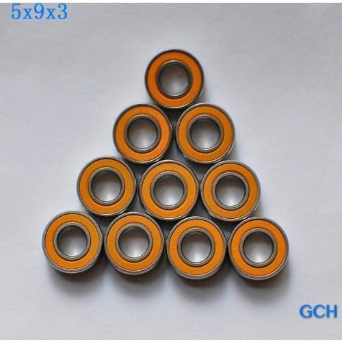Free Shipping10PCS 5X9X3mm SMR95 2OS CB ABEC7 Stainless Steel Hybrid Ceramic Fishing Reel Bearings By GCH