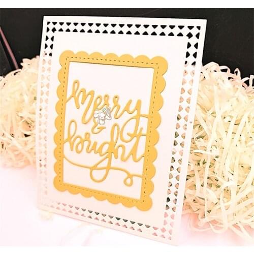 Deguang Christmas series metal cutting die DIY scrapbook 3D creative embossed greeting card decoration happy Christmas 2020 NEW