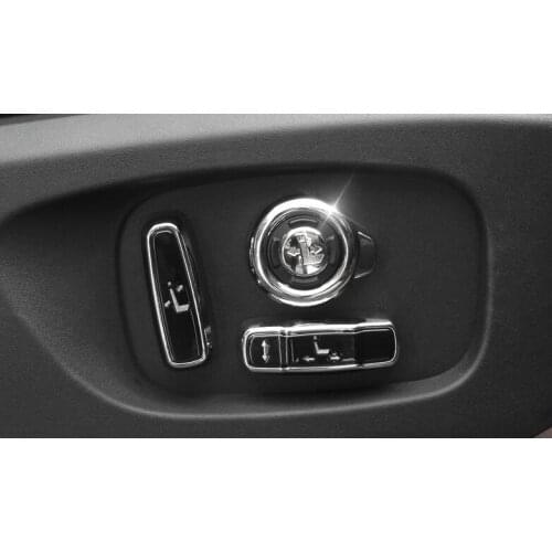 For Landrover Discovery Sport For Range Rover Sport Evoque Vogue 2016 2017 Car-Styling Seat Adjustment Button Cover Trim Parts