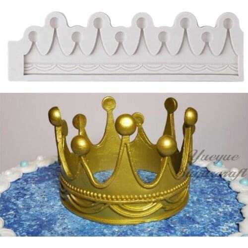 Crown silicone mold fondant mold cake decorating tools chocolate gumpaste mold