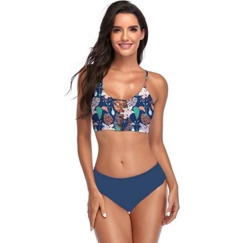 Leopard Print Two Piece Swimsuit Womens High Waist Bikini Swimwear Bathing Suit Swimming Suit Women Brazilian Bikinis