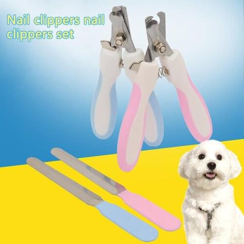 Animal Puppy Nail Clippers Claw Cutter Scissors Pet Grooming Tool Set For Dog Puppy Cats Nail Trimmers Nail File Cleaning Tool