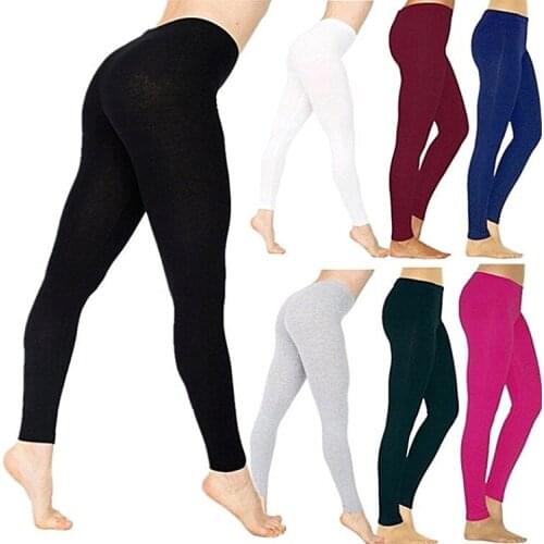Milk Silk Buffing Solid Color Leggings Elastic Nine Point Leggings Slim Womens Clothing Leggings Women Pants Women