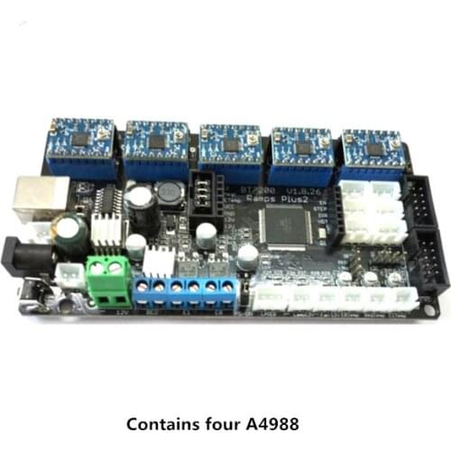HE3D Ramp PLus 2 motherboard for the tricolor/K200 3D printer kit