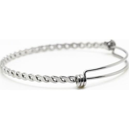 Fashion 10pcs/lot Handmade stainless steel bangle good quality AA252