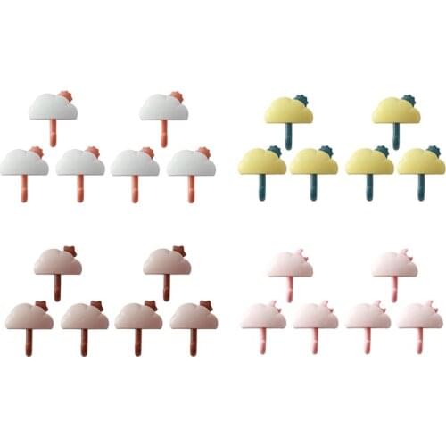 Cloud Hook Back Door Wall With Strong Glue Book Hook, Seamless Glue Hook, With Suction, Wall Hook