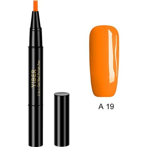 New One Step Nail Gel Polish Pen UV Manicure Nail Gel Varnish Pen Nails Art Pencil SCI88