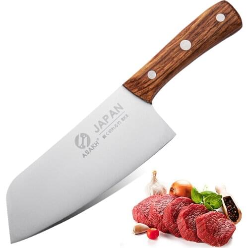 Meat Cleaver 7 inch Vegetable and Butcher Knife German High Carbon Stainless Steel Kitchen Knife chef knives with Ergonomic Hand