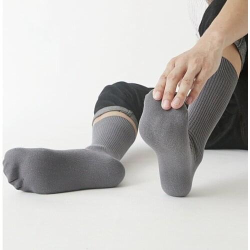 Autumn and Winter Calf Socks High Quality Mens Business Socks Charm Man Gift Combed Cotton Gentleman Style Harajuku