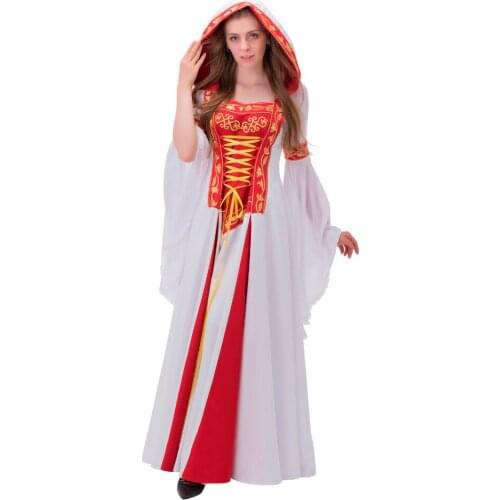 Medieval Renaissance Dress Ball Gown Hooded Gothic Lolita Civil War Victorian Baroque Dress Masquerade Dress Halloween Costume