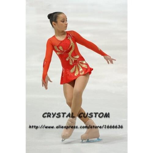 Figure Skating Dresses For Girls Graceful New Brand Ice Figure Skating Dresses For Competition Kids DR3744
