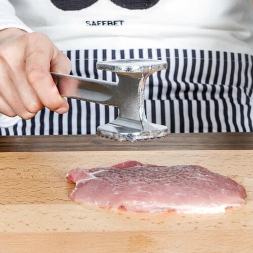 Professional Meat Tenderize Kitchen Tools Ground Meat Hammer Zinc Alloy Household Double-Side Design Hanging Hole Dropshipping