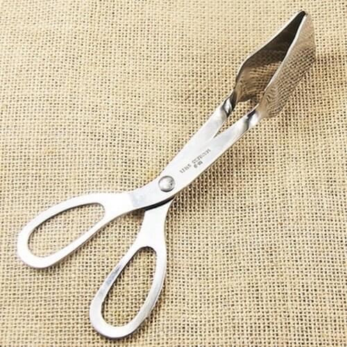 Thick stainless steel barbecue tongs steak fried steak meat tongs vegetables roasting tongs