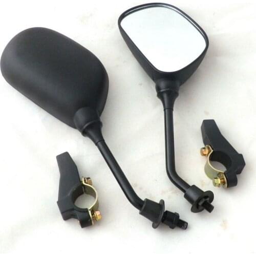 Universal Motorcycle Adjustable Rearview Mirror For Motorbike Scooter ATV QUAD BUGGY BIKE With Alloy Holder 7/8 Handlebar