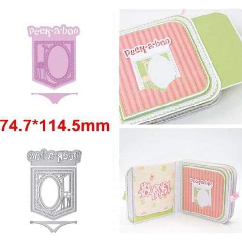 Peek-a-boo Adorable Card Frame For Baby Die Cut For Card Making 2019 New Metal Cutting Dies DIY Card