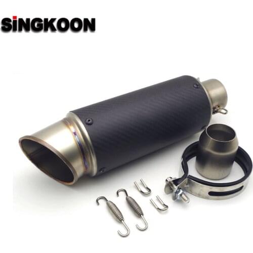 51/61mm Motorcycle Exhaust Pipe Moto GP Escape Exhaust Scooter Sport Exhaust FOR Honda cbr125 cbr250r shadow benelli trk