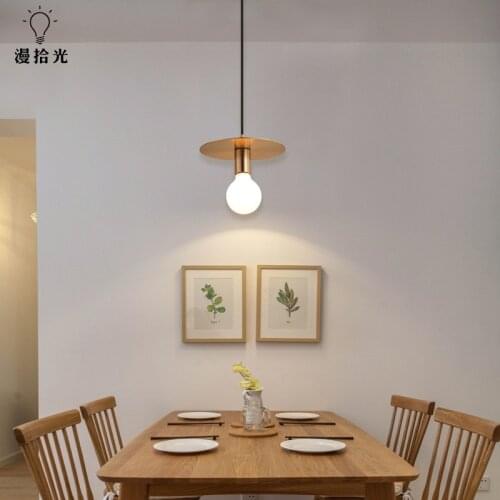 Japan industrial lamp wood living room lustre pendente
