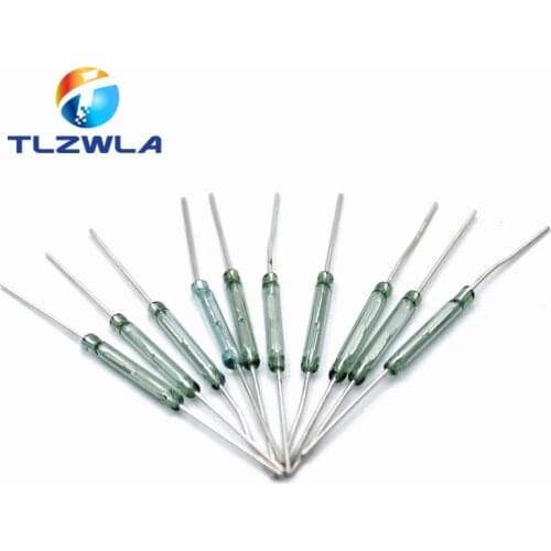 100PCS MKA-14103 Tone Leads Glass N/O SPST Reed Switch 10-15AT 2 x 14mm A