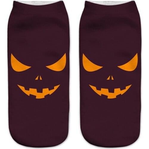 Women 3D Printed Autumn Socks Fashion Unisex Father Christmas Hallowmas Spring Funny Casual Short Ankle Chaussettes