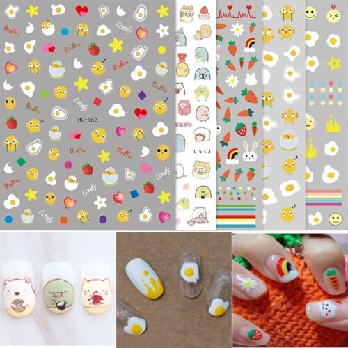 1 sheet Newest 3d nail art sticker Flowers Motifs Nails Art manicure decal decorations design nail sticker for nail beauty tips