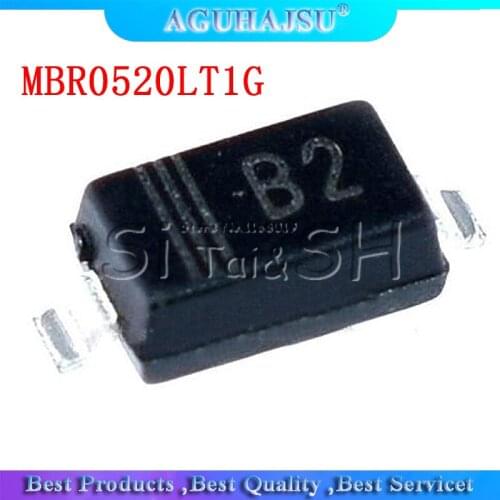 100 PCS MBR0520LT1G SOD123 MBR0520 SOD Mount Schottky Power Rectifier surface new and original