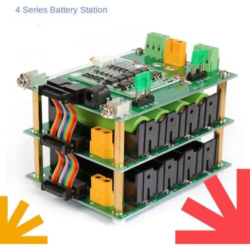 DIY 16.8v Solder-Free 4-String 18650 Lithium Battery Management System BMS Battery Box
