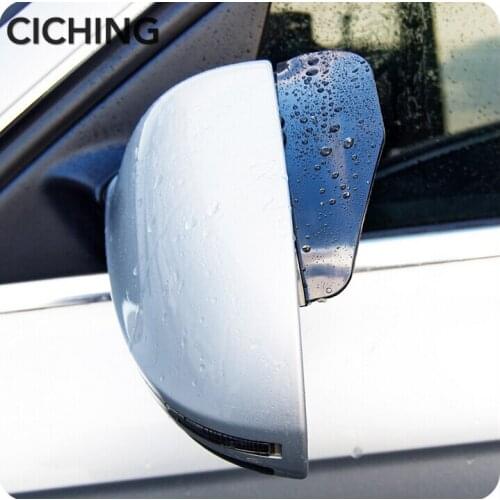 Car styling rearview mirror rain eyebrow stickers FOR Jeep Renegade Wrangler JK Grand Cherokee Lada Granta Kalina accessories