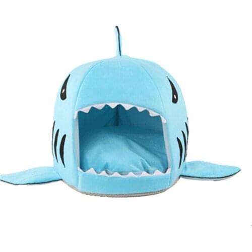 Free Shipping Comfortable Dog Beds Pet Products Warm Soft Dog House Pet Sleeping Bag Shark Dog Kennel Cat Bed Cat House