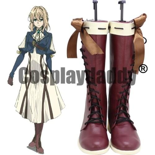 Violet Evergarden Auto Memories Doll Leidenschaftlichs Soldier Maiden Cosplay Boots Shoes X002