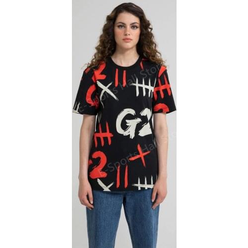 G2 Supporters Short Sleeve LOL CSGO DOTA2 G2 Gaming Team Uniform Shirt G2 Spain Team T-shirt 2021 New G2 National Team Tshirt