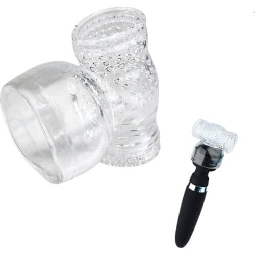 Silicone Masturbation Cup Cover Portable Beer Airplane Cup Headgear AV Massage stick sheath Male G-spot Vibrator Accessories