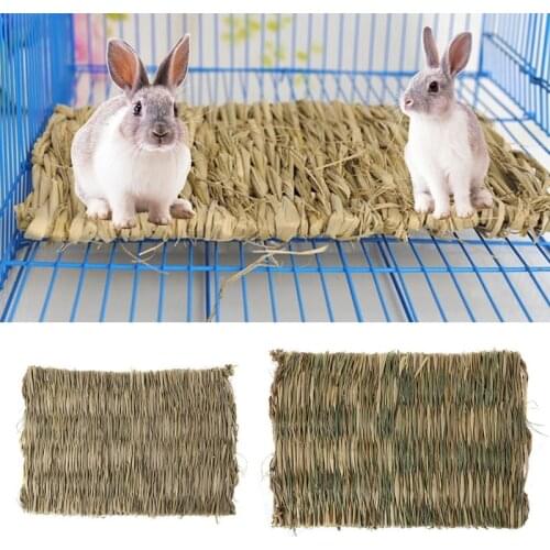 Rabbit Grass Chew Mat Small Animal Hamster Cage Bed House Pad