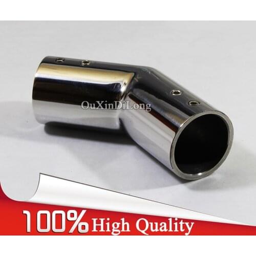 HOT 2PCS 304 Stainless Steel Shower Corner Connection 135 Degree Pipe Connector Bathroom Pipe Tube Connect Fittings Dia 25mm