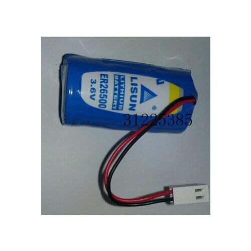 HOT NEW ER26500 26500 3.6V 8000mah lithium battery C type instrument PLC Li-ion battery with plug free shipping