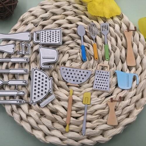 Panalisacraft cute kitchen tools cooking tool Metal Cutting Dies cooking diecut scrapbooking Album Paper Card Craft Embossing