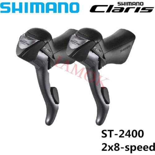 SHIMANO CLARIS ST-2400 2x8-speed Dual Control Lever Iamok New Super SLR Road Bicycle Derailleur Bike Parts
