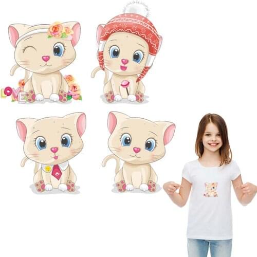 Cute Rabbit Patch Fashion Diy Accessory Heat Transfer Clothes Stickers Iron On Patch For Clothes Girl Shirt