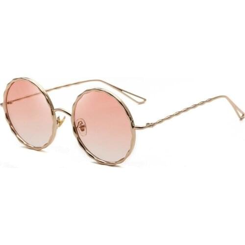 Round thread sunglasses sunglasses new dazzle tint metal toad glasses women round metal sun glasses UV400 glasses
