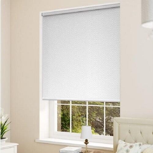 Solar Blackout Blinds Roller Shades Window Curtains Light Blocking PVC Coated Fabric Easy Install