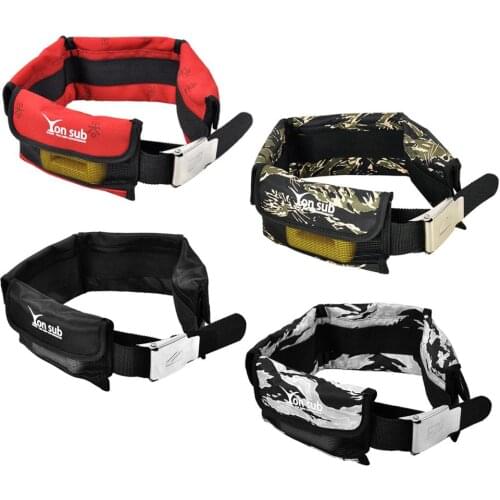 Scuba Heavy Duty Weight Belt Webbing with Stainless Steel Buckle and Pockets