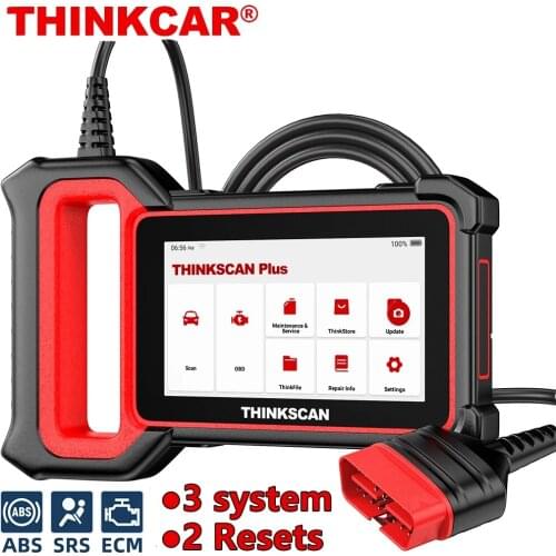 Thinkcar ThinkScan Plus S2 Car Diagnostic Tools ECM/ABS/SRS System OBD 2 Automotive Scanner ABS DPF Services OBD2 Scanner