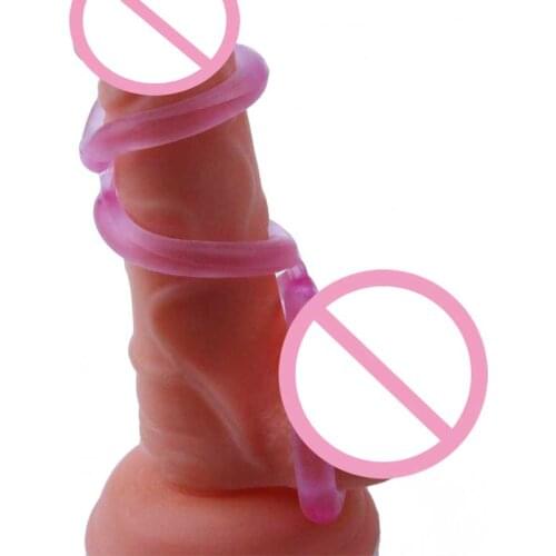 TriPLE 3 Rings cock ring chastity delay penis ring Cage Jelly Impotence Erection Aid Sex aid Erectile Dysfunction enhancement