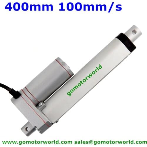 Heavy duty Linear Actuator 12V 24V 400mm Stroke 1600N load 100mm/s speed actuator linear manufacturer