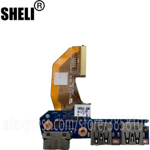 SHELI For HP 840 G1 VGA USB Board 6050A2559201-USB-A02 6050A2559201 100% Tested