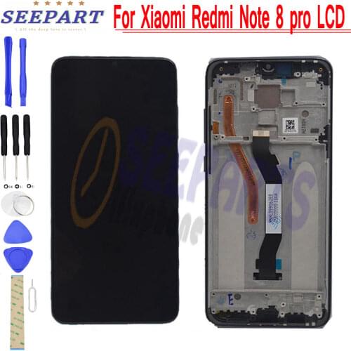 New Display for Xiaomi Redmi Note 8 pro LCD Display Touch Screen Digitizer Assembly for Xiaomi Redmi Note 8 pro LCD Screen Repl