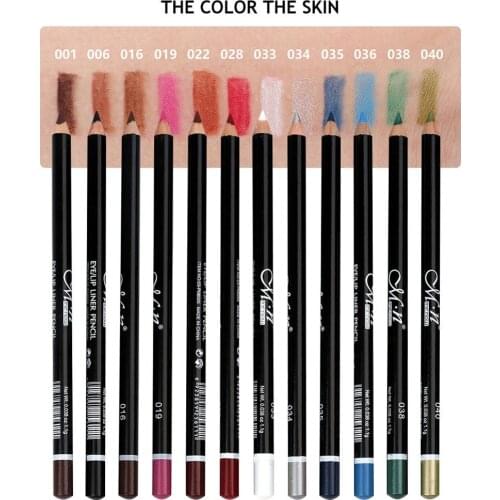 12 Color Eye Make up Pencil Eyeliner Waterproof Lasting Eyebrow Beauty Pen Eye Liner Lip Makeup Cosmetic Sticks
